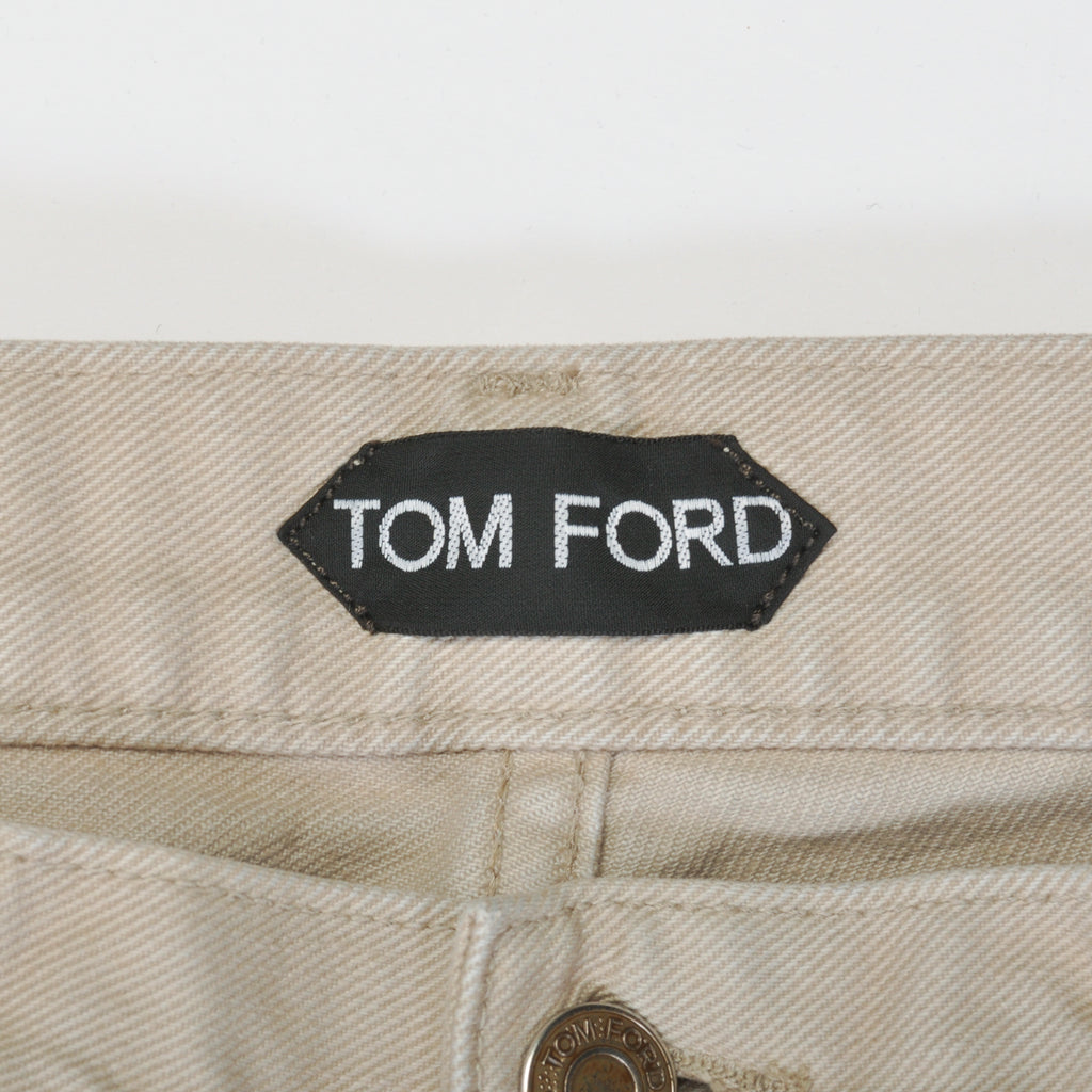 Tom Ford Sand Brown Slim Fit Jeans