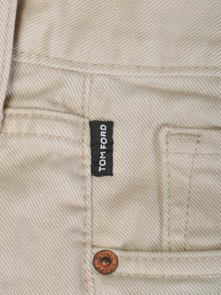 Tom Ford Sand Brown Slim Fit Jeans