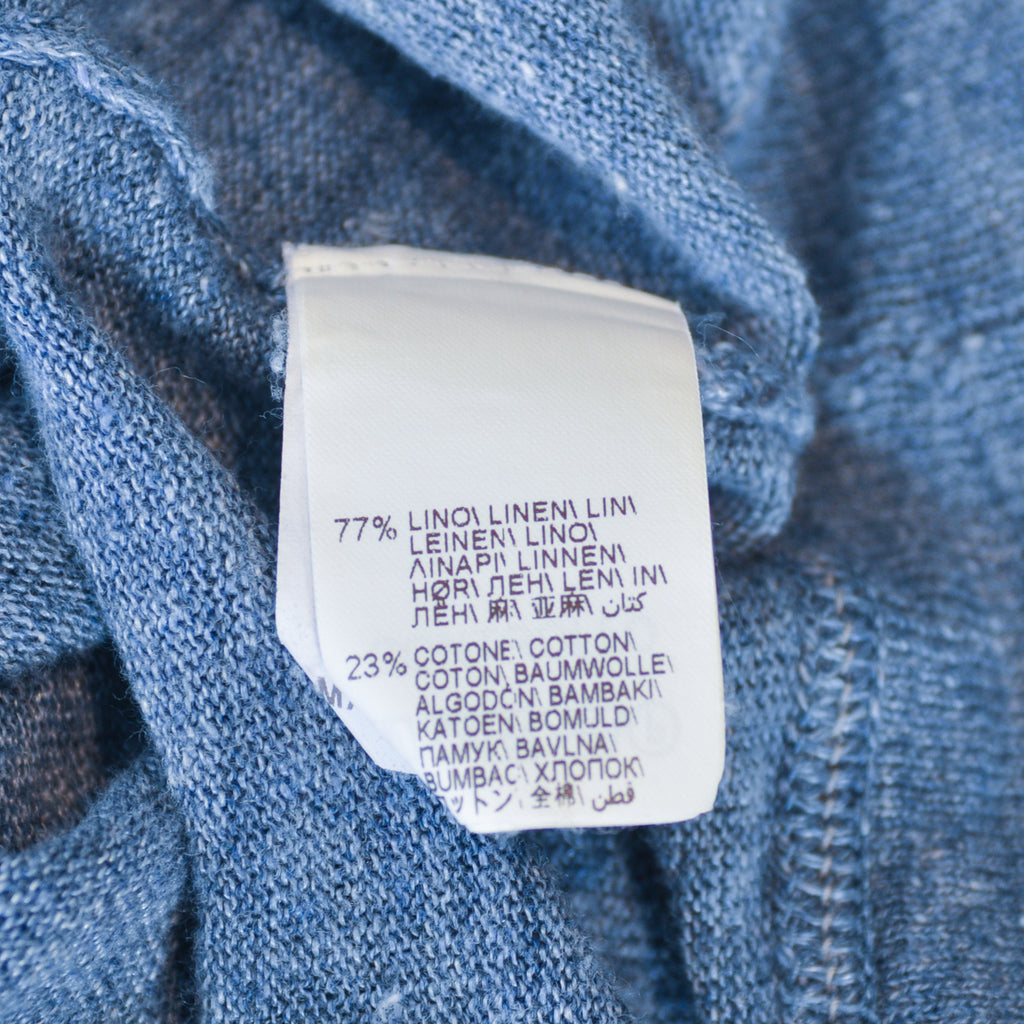 Brunello Cucinelli Slate Blue Knit T-Shirt