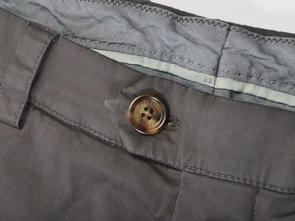 Brunello Cucinelli Grey Cargo Chinos