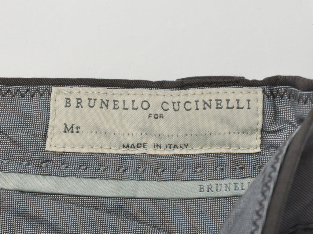 Brunello Cucinelli Grey Cargo Chinos