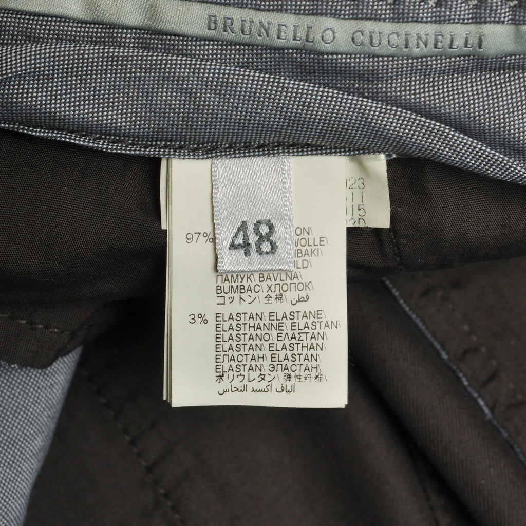 Brunello Cucinelli Grey Cargo Chinos