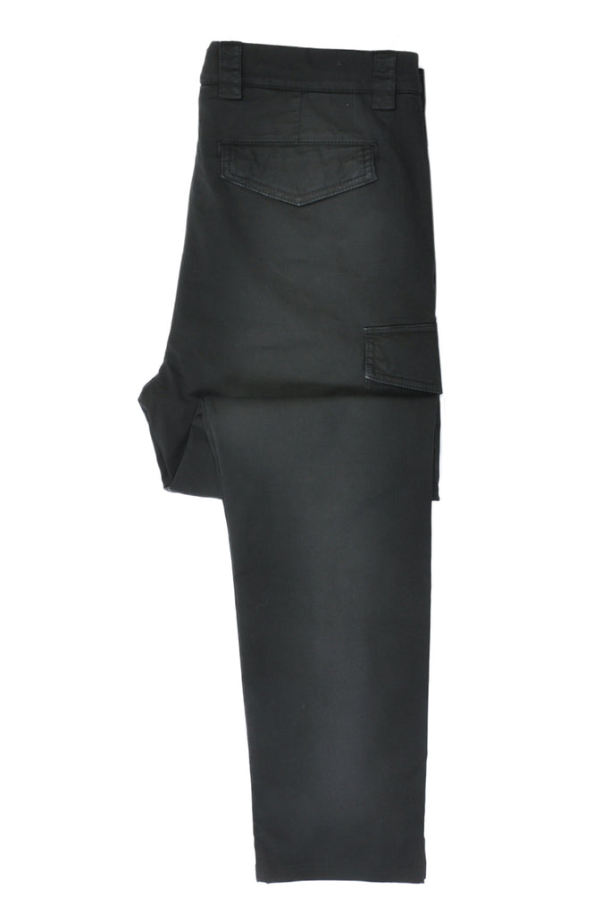 Brunello Cucinelli NWT Washed Black Cargo Chinos