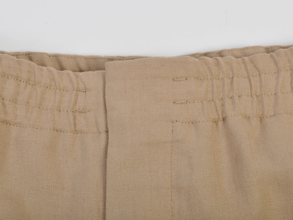 Zegna Brown Oasi Linen Shorts