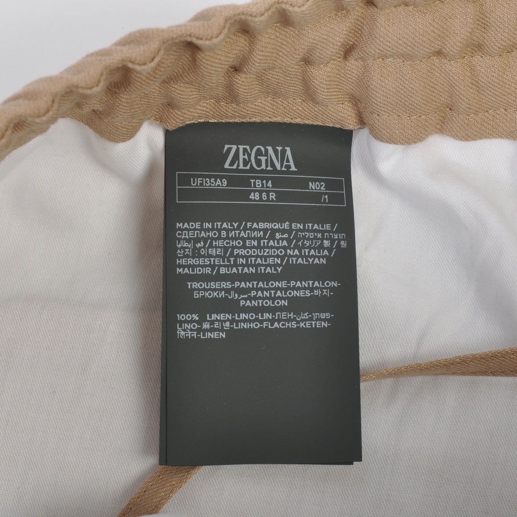 Zegna Brown Oasi Linen Shorts
