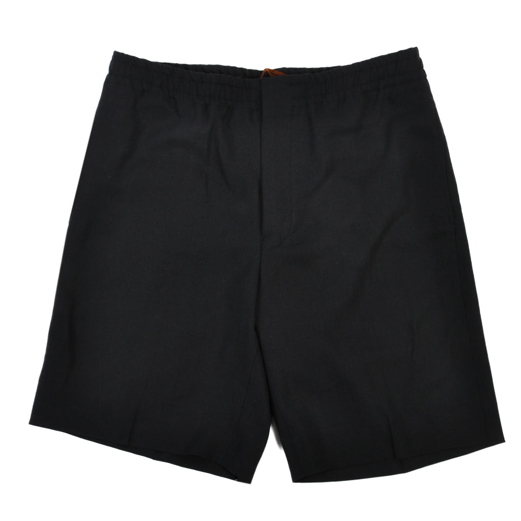 Zegna Black Oasi Linen Shorts