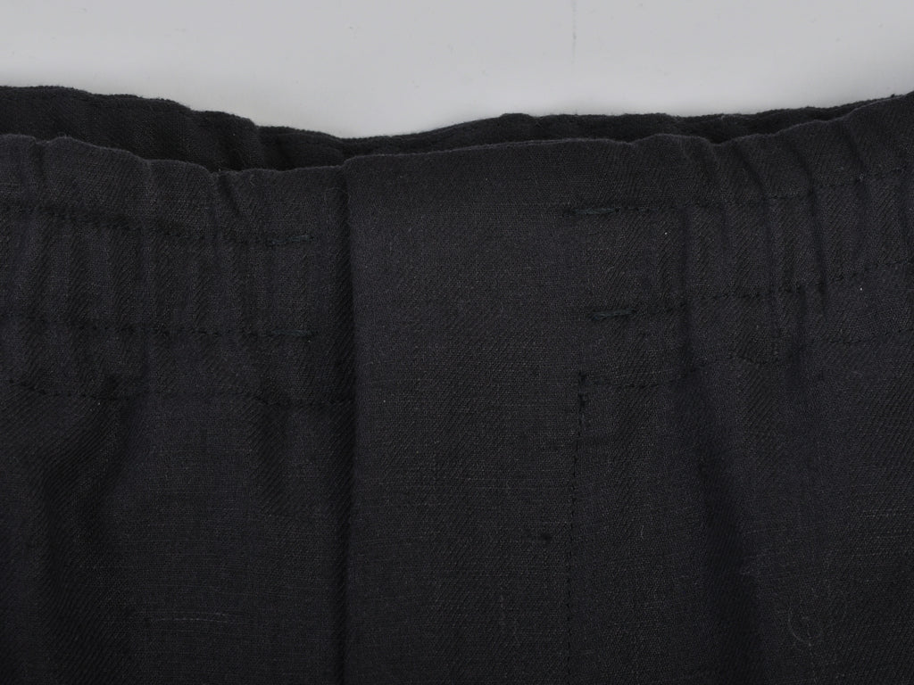 Zegna Black Oasi Linen Shorts