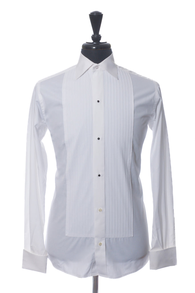 Eton White Contemporary Fit Tuxedo Shirt