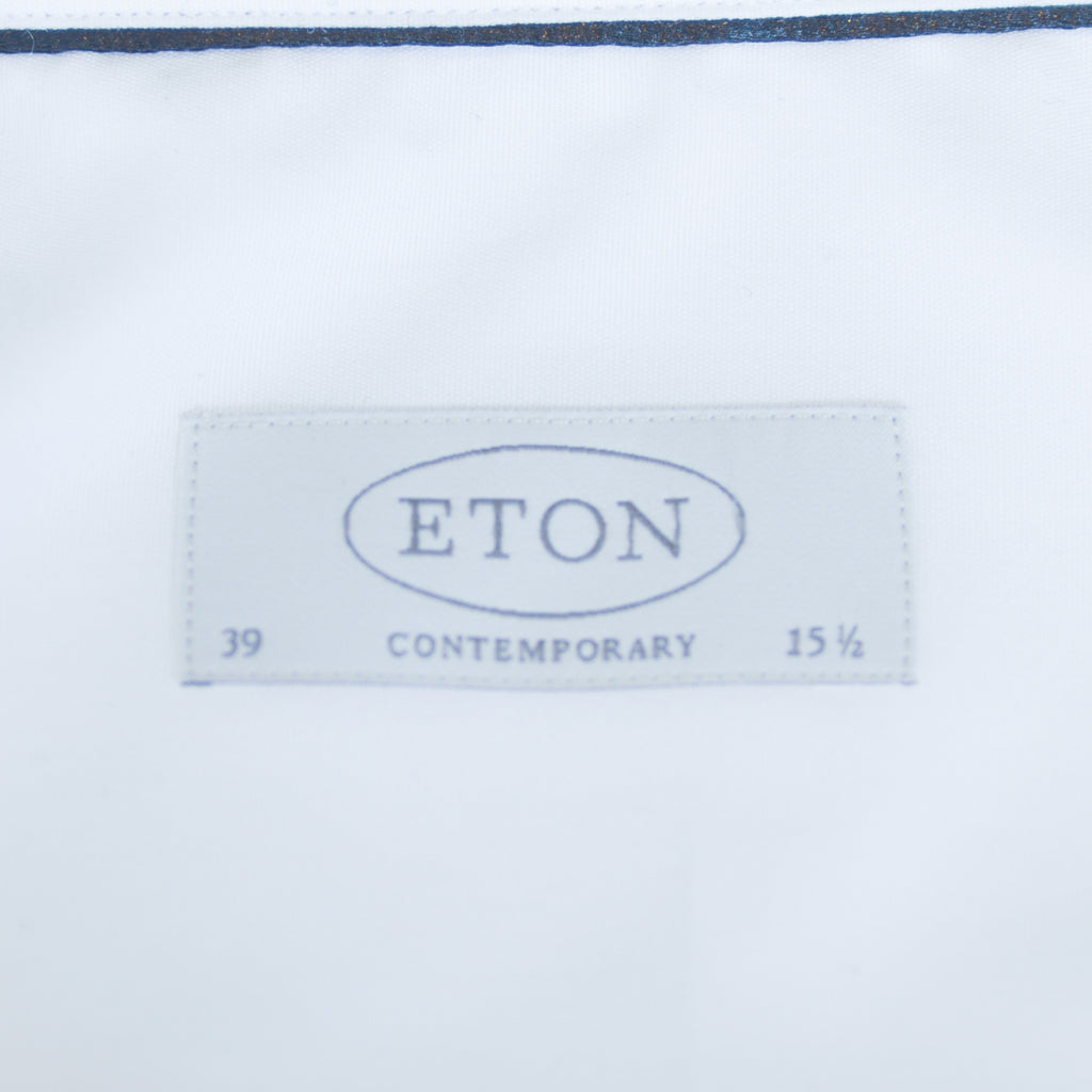 Eton White Contemporary Fit Tuxedo Shirt