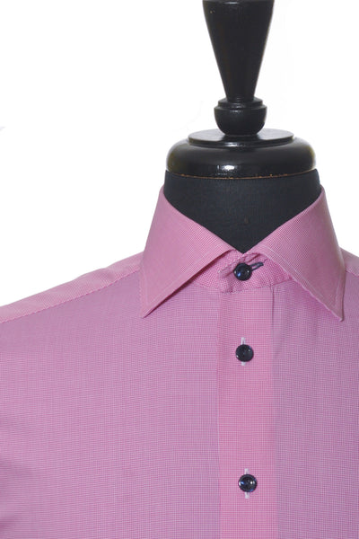 Eton Pink Puppytooth Contemporary Fit Shirt