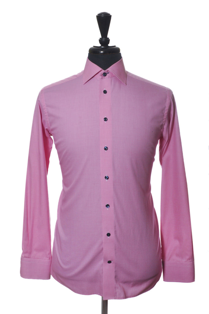 Eton Pink Puppytooth Contemporary Fit Shirt