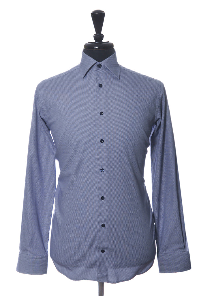 Eton Blue Weave Oxford Contemporary Fit Shirt