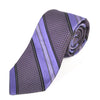 Ted Baker Purple Patterned Striped Tie
