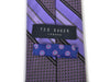 Ted Baker Purple Patterned Striped Tie