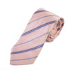 Canali Pink on Blue Striped Tie