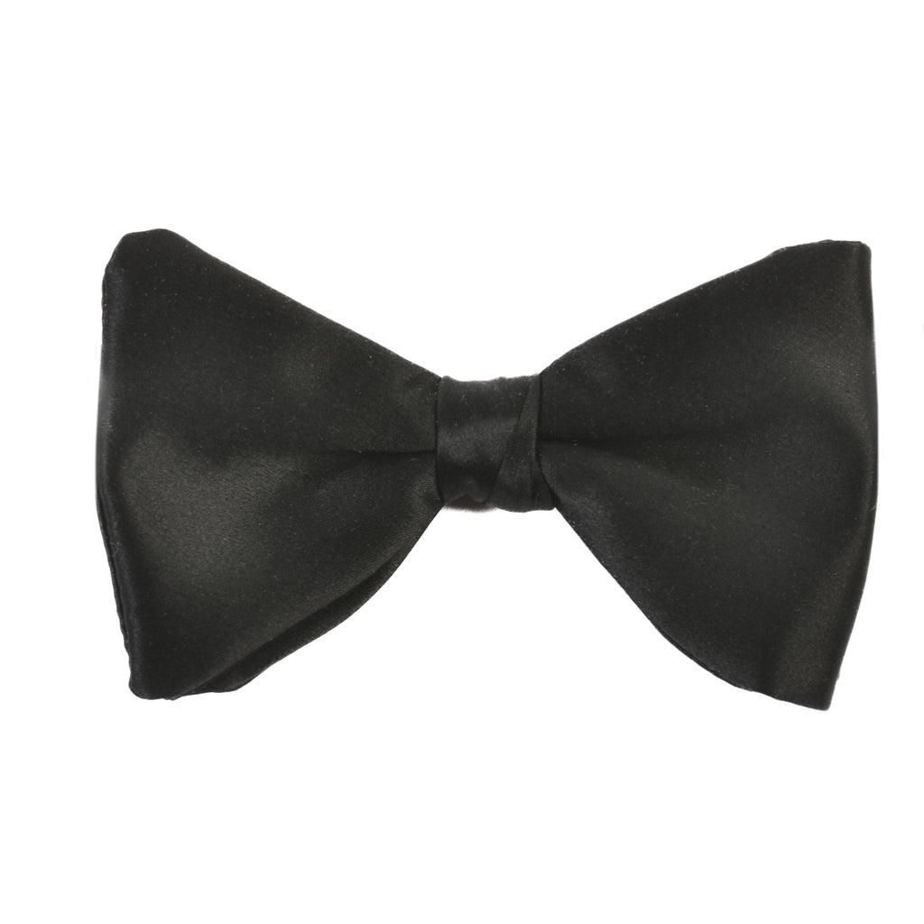 Dion Black Silk Bow Tie