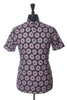 Ted Baker Pink on Navy Blue Floral Short Sleeve Shirt