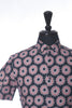 Ted Baker Pink on Navy Blue Floral Short Sleeve Shirt