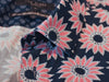 Ted Baker Pink on Navy Blue Floral Short Sleeve Shirt