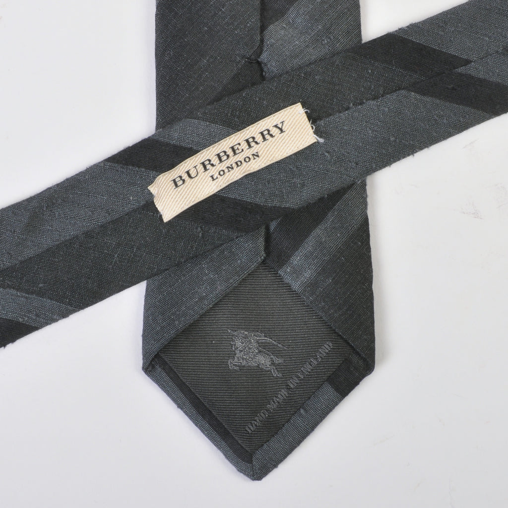 Burberry Slate Purple on Grey Nova Check Tie