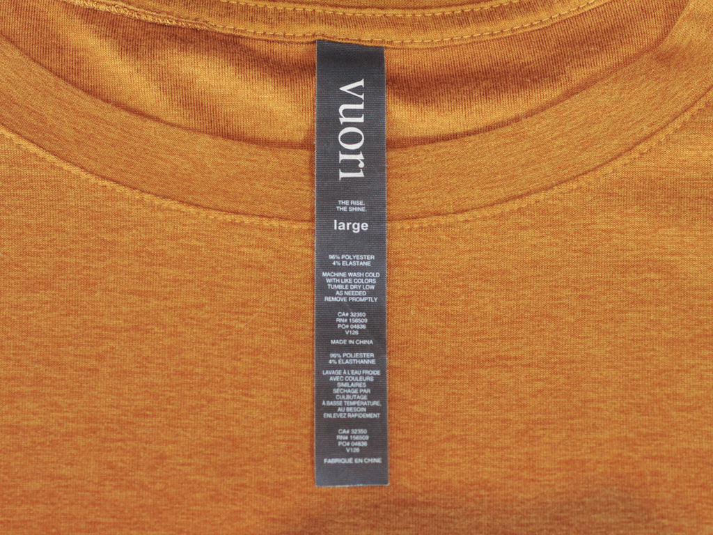 Vuori Golden Brown Performance T-Shirt