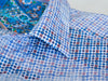 Robert Graham Blue Geo Print Classic Fit Shirt