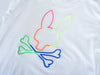 Psycho Bunny White Embroidered Pima Cotton T-Shirt