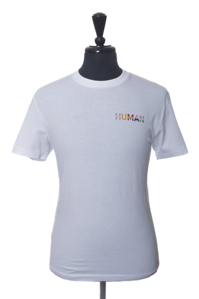 Hugo Boss White Human Pride Drain T-Shirt