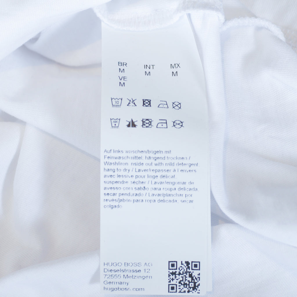 Hugo Boss White Human Pride Drain T-Shirt