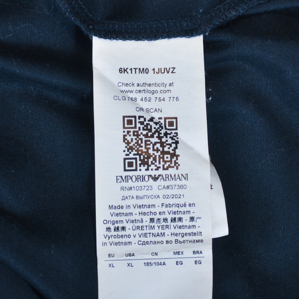 Emporio Armani Deep Navy Blue Bear T-Shirt