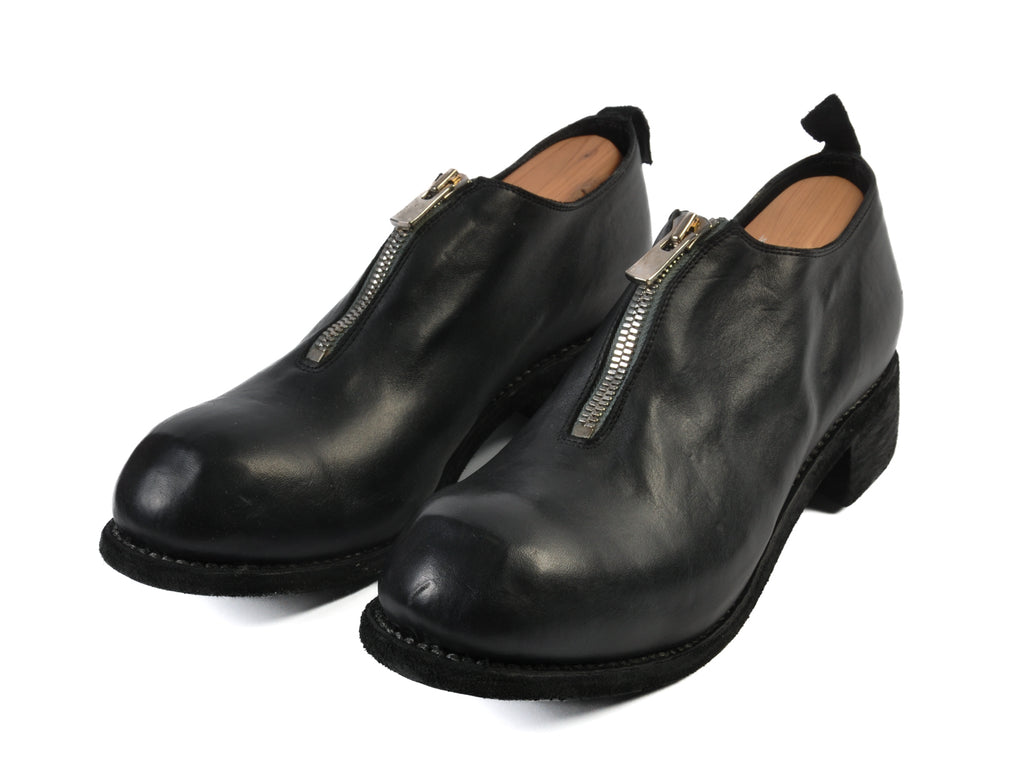 Guidi Black Zip Shoes