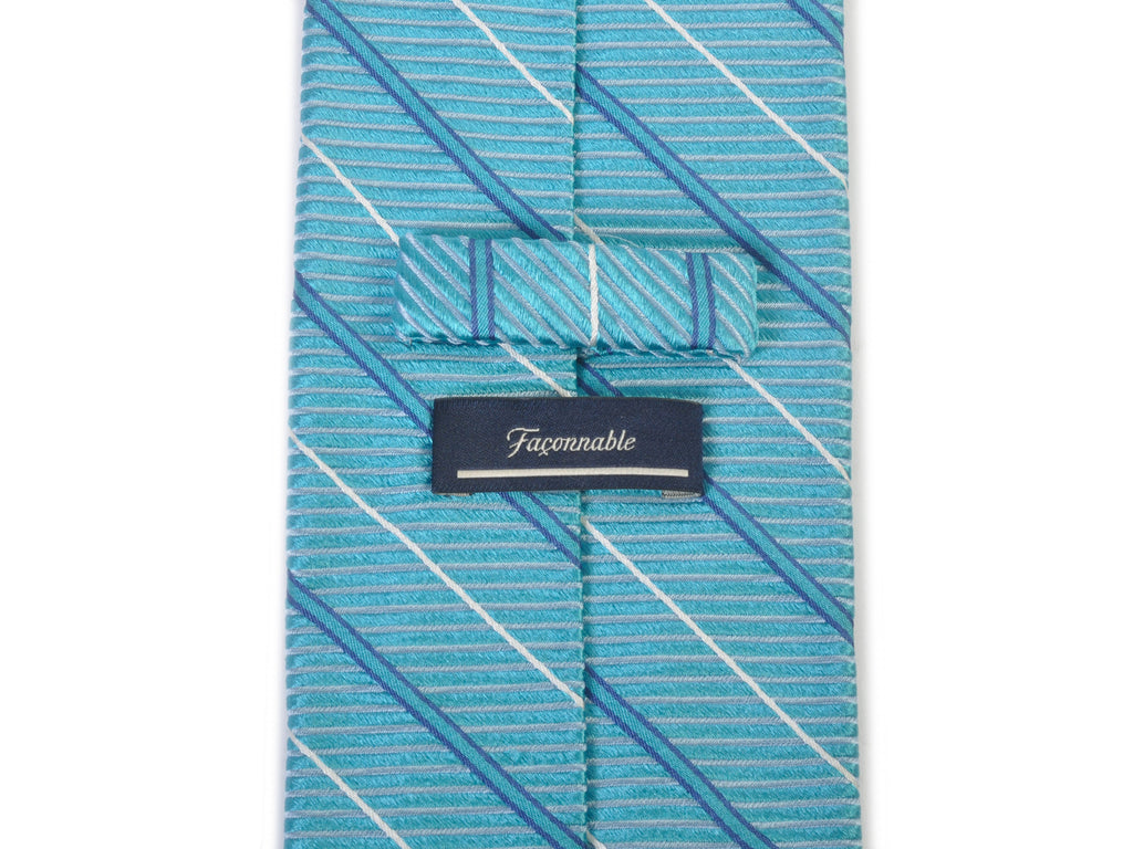 Faconnable Blue Striped Tie