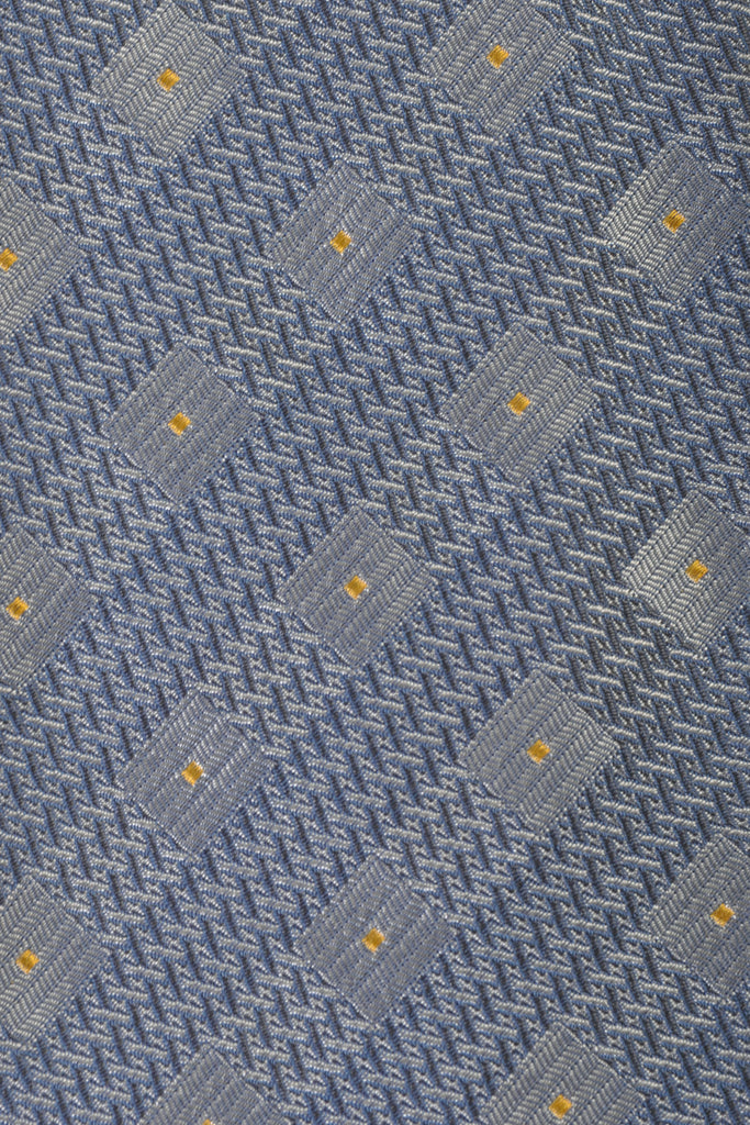 Tino Cosma Slate Blue Geometric Tie