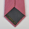 Ermenegildo Zegna Sky Blue on Red Geometric Print Tie