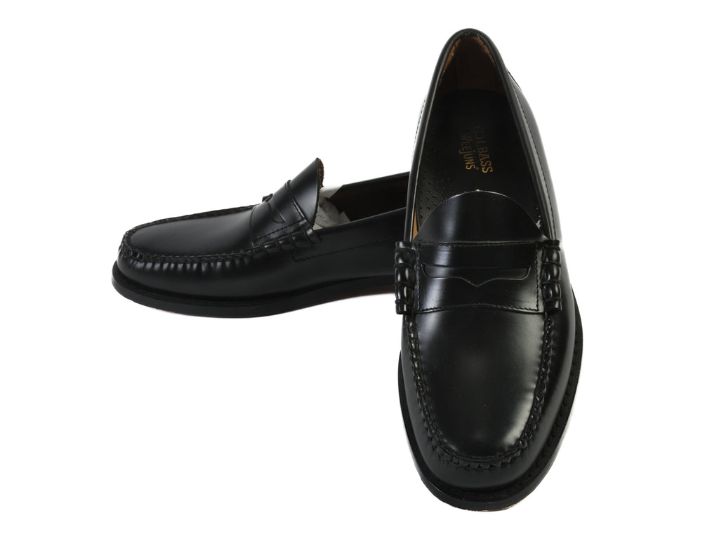 G.H. Bass Black Larson Loafers