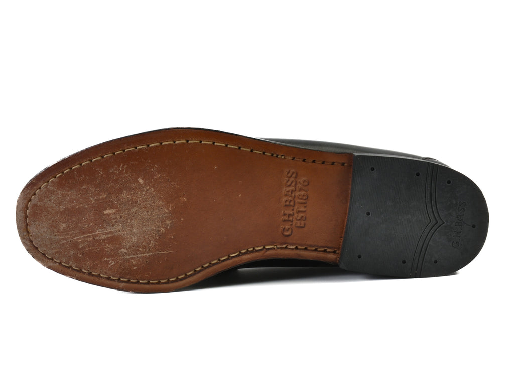 G.H. Bass Black Larson Loafers