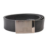J.Lindeberg Black Textured Leather Belt