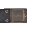 J.Lindeberg Black Textured Leather Belt