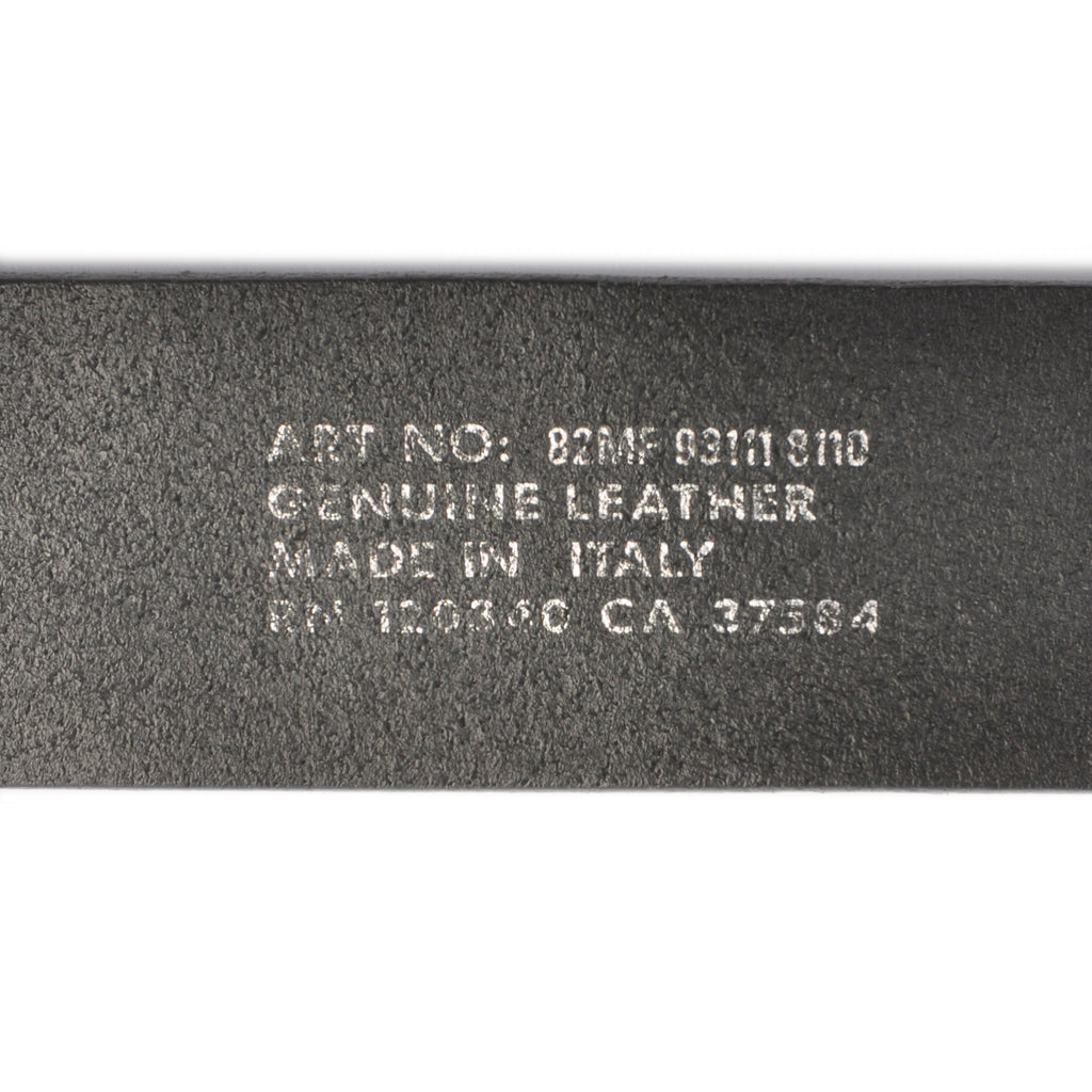 J.Lindeberg Black Textured Leather Belt