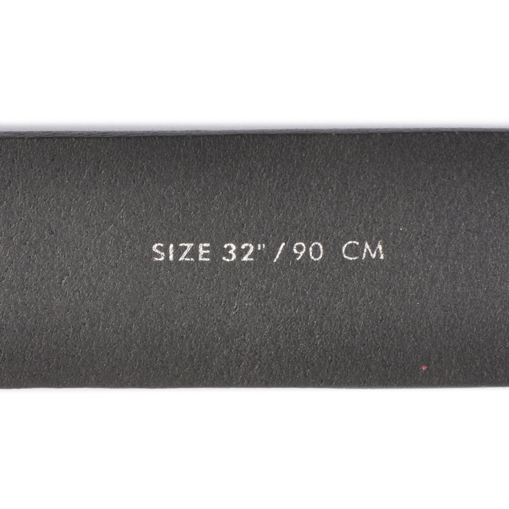 J.Lindeberg Black Textured Leather Belt