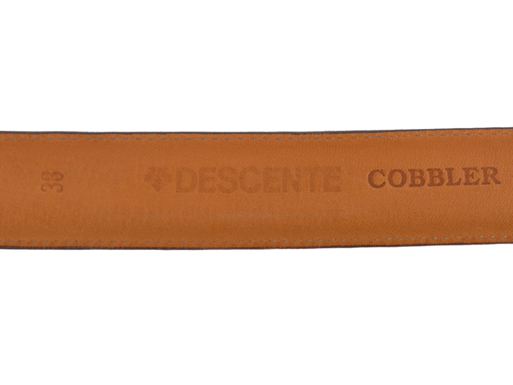 Descente Cobbler Brown Bench Made Belt