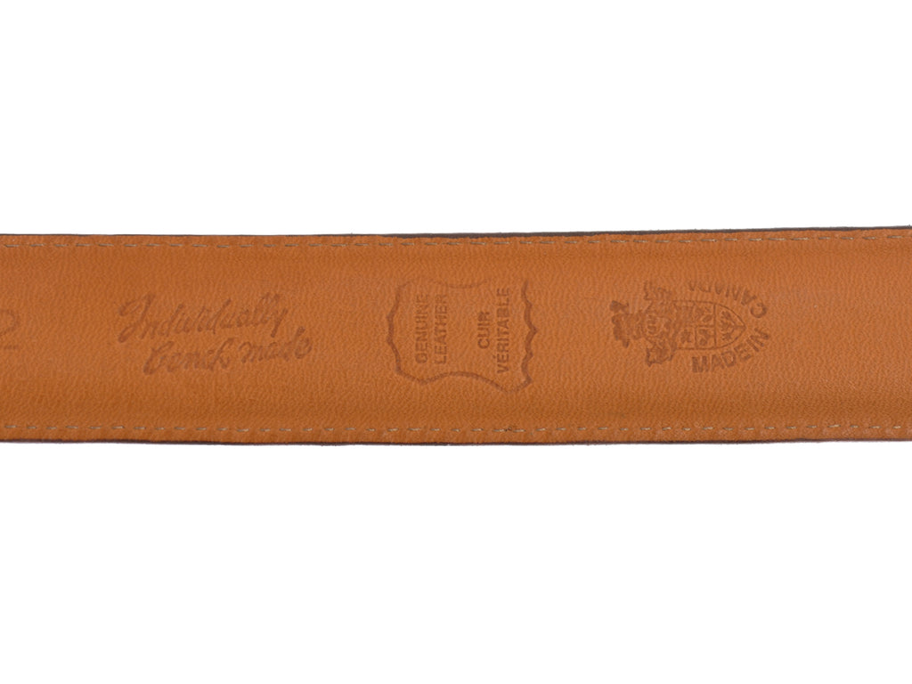 Descente Cobbler Brown Bench Made Belt