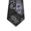 Dion Signature Black Paisley Tie