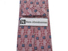 Sam Abouhassan Muted Red Geometric Tie
