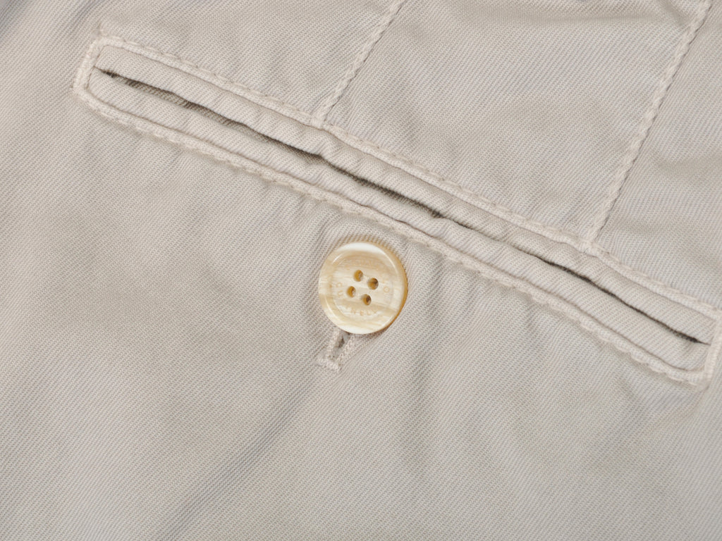 Brunello Cucinelli Beige Italian Fit Chinos