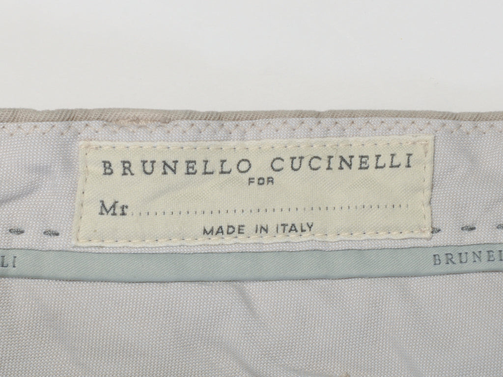 Brunello Cucinelli Beige Italian Fit Chinos
