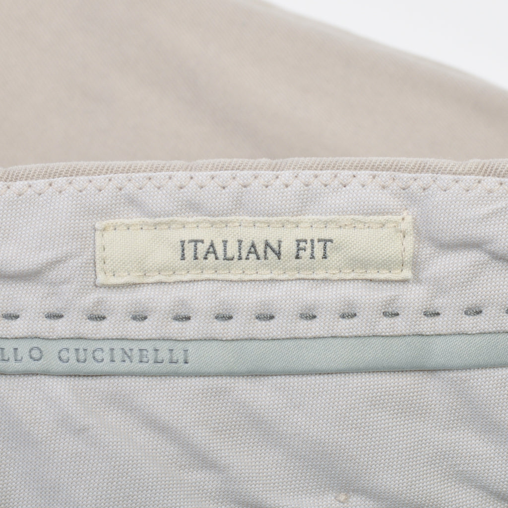 Brunello Cucinelli Beige Italian Fit Chinos