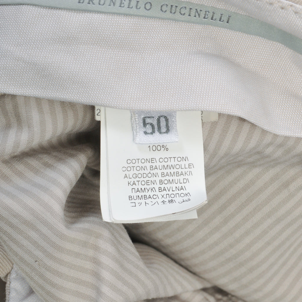 Brunello Cucinelli Beige Italian Fit Chinos