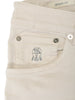 Brunello Cucinelli Beige Skinny Fit Jeans