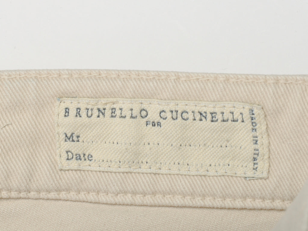 Brunello Cucinelli Beige Skinny Fit Jeans